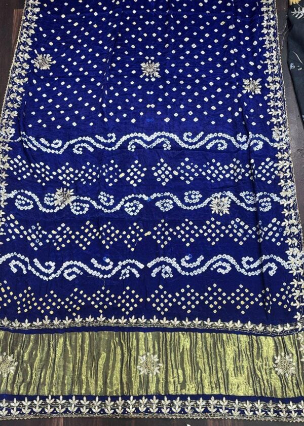 Gajji silk saree with work