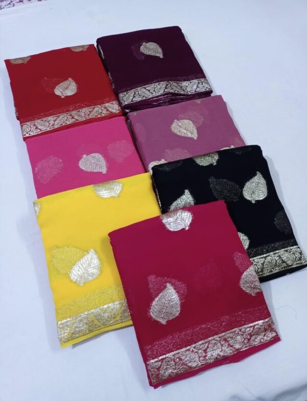 Georgette Saree Zari