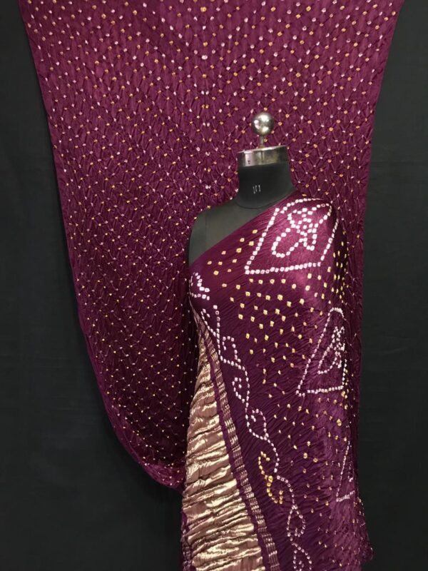 Modal Gajji silk purple