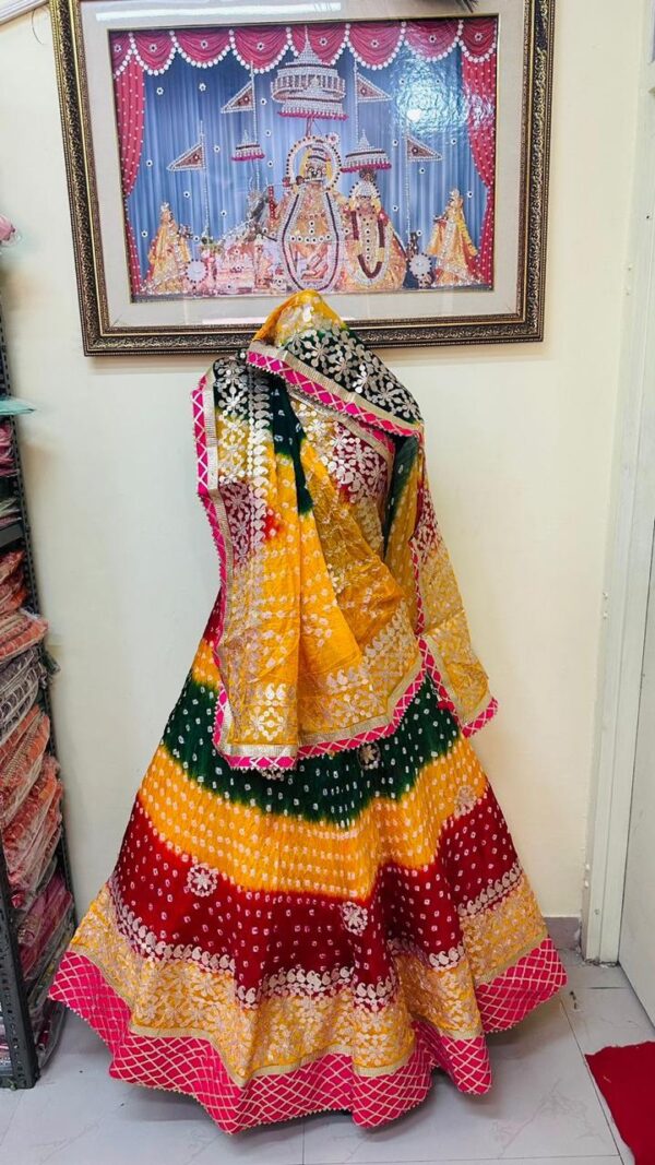 Lehenga taffeta silk Multi Colour