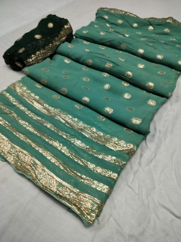 Georgette Saree with zari work