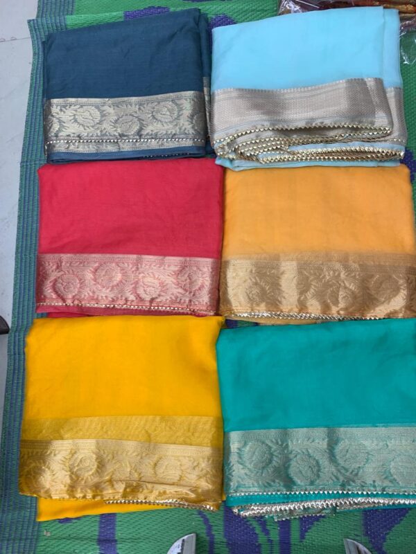 Soft Organza Saree Green