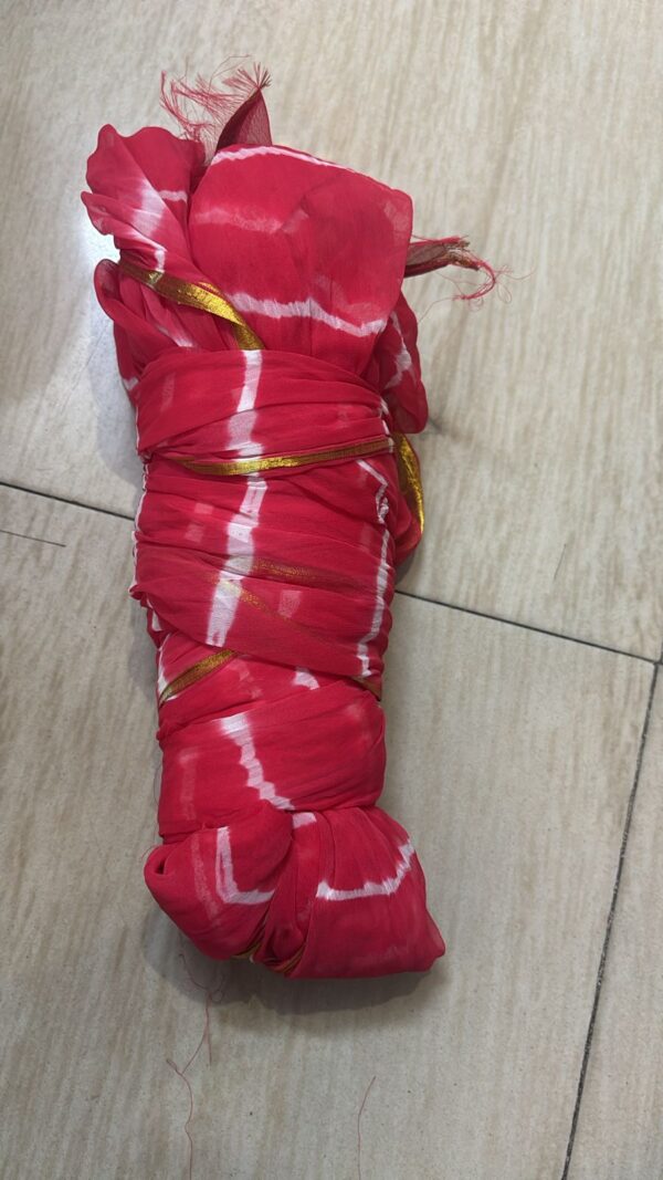 Chiffon Lehriya Saree - Pink